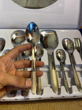 Arshia 52 Pc Stainless Steel Cutlery Set (Silver)